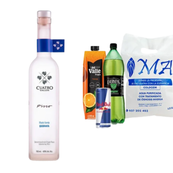Pisco Cuatro Gallos Mosto Verde Quebranta Botella 700ml